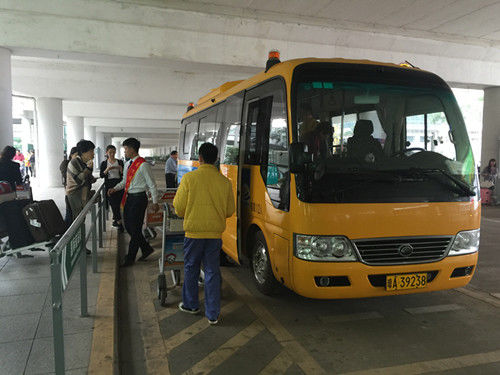 E7变身机场VIP摆渡车 宇通纯电动稳定运行祖国最南端