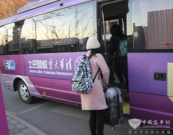 开辟专线定制运营新模式 清华大学纯电动校园巴士有了“新任务”